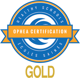 OPHEA Healthy Schools Certified gold