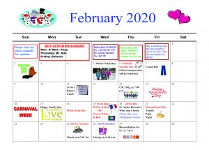 February’s Events