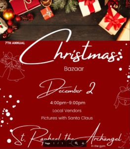 The Day is Approaching…. SRA’s 7th Annual Christmas Bazaar