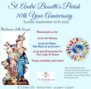 St. Andre Bessette Parish 10th Anniversary