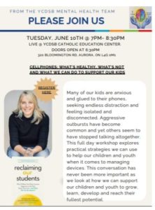 YCDSB Guest Speaker Night: Topic Cell Phones
