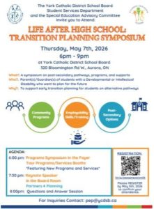 Life After High School: Transition Planning Symposium (FLYER)